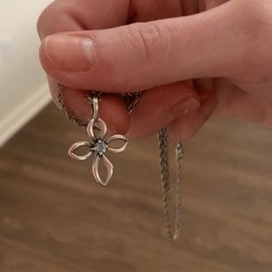 James Avery Remembrance Cross pendant with chain